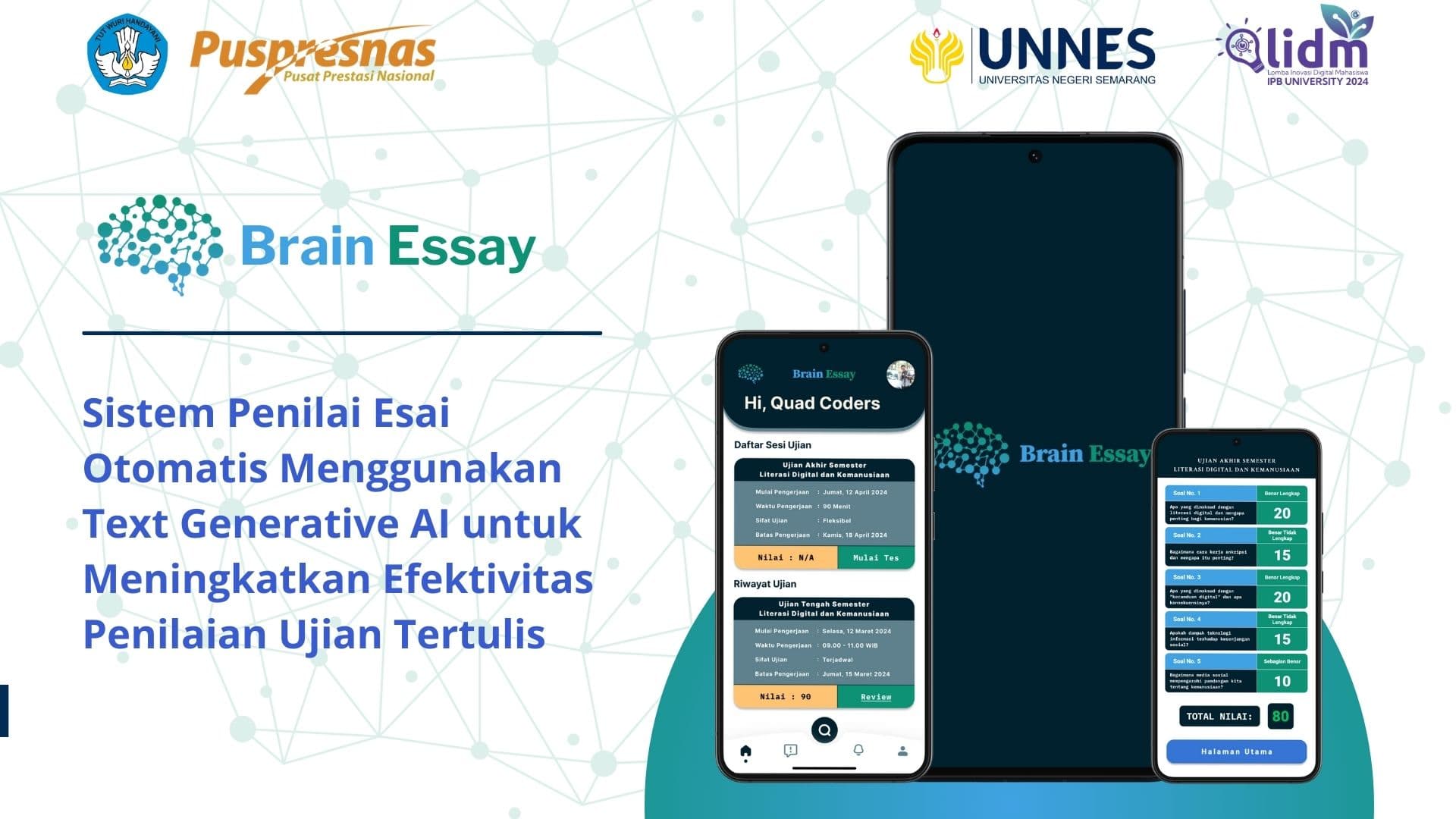 Brain Essay: Automatic Essay Scoring