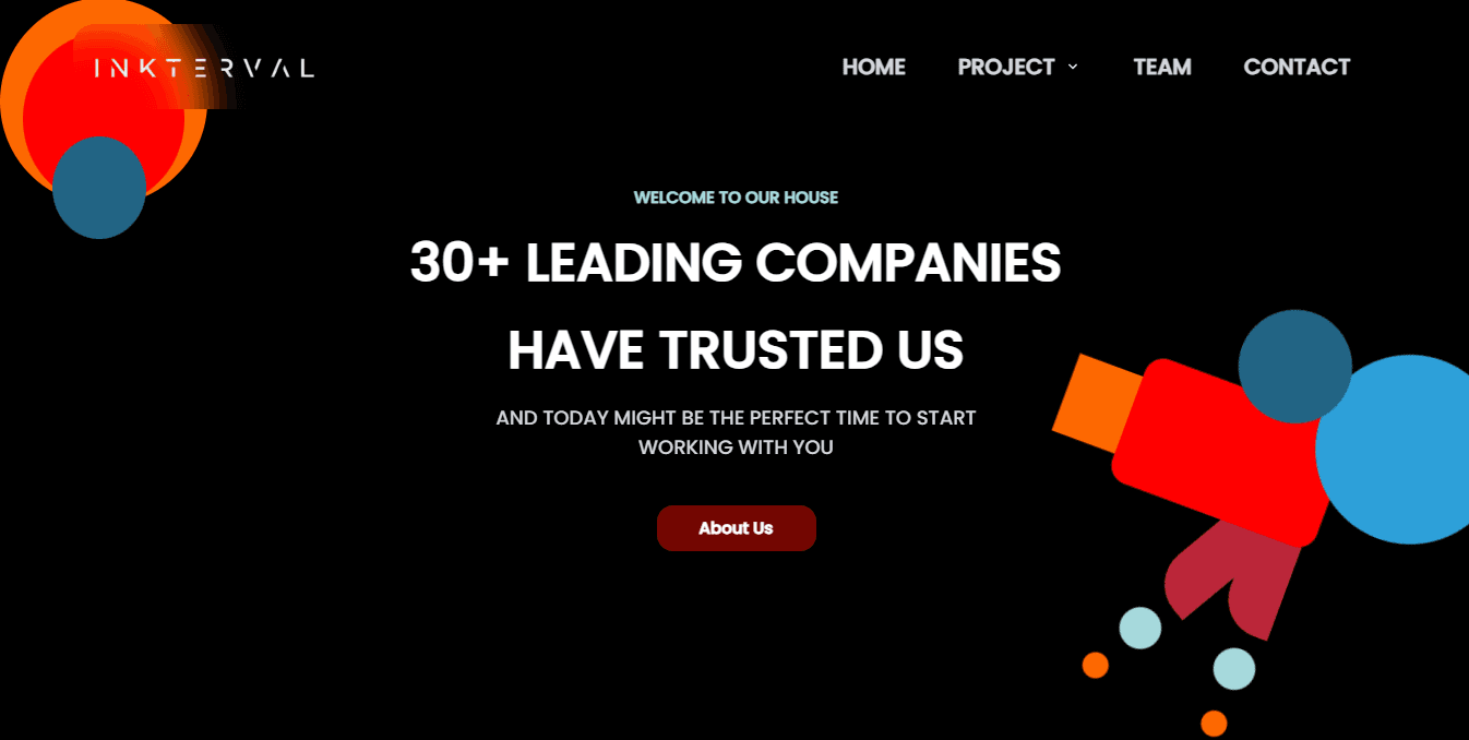 Inkterval Landing Page