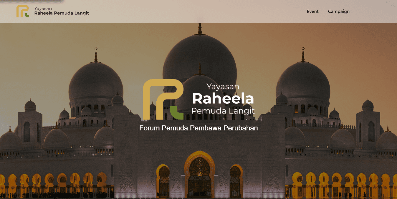 Raheela Landing Page